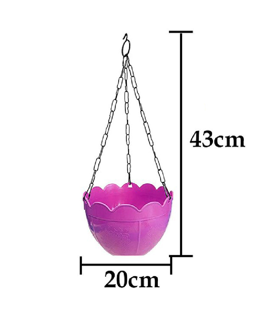 3851 Flower Pot Plant with Hanging Chain for Houseplants Garden Balcony Decoration DeoDap