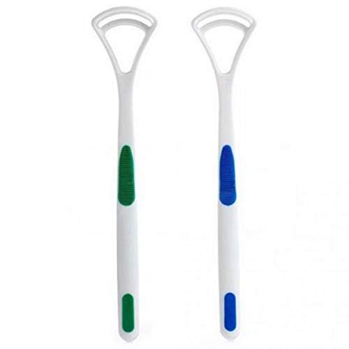 1235 New Hot Away Hand Scraper Fashion Tongue Cleaner Brush with Silica Handle