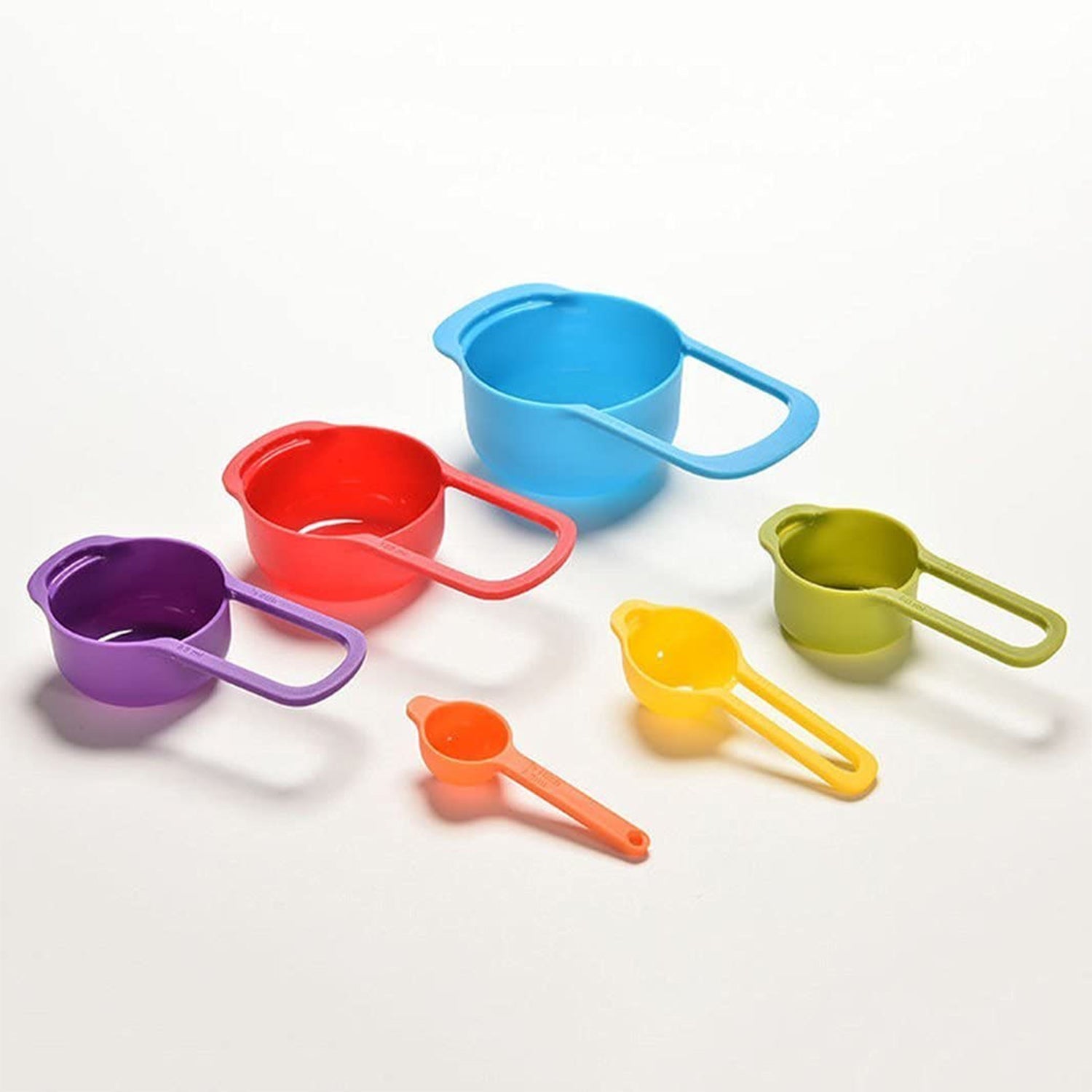 0811A Plastic Measuring Spoons for Kitchen (6 pack) DeoDap