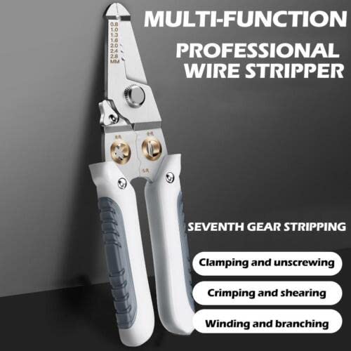 Aara Internationals 6 In 1 Multifunction Electrician Wire Plier Tool || Electrical Wire Strippers Wire Splitting Pliers|| Stainless Steel Electrical Stripping Tool || Cable Stripping Cutting and Crimping