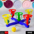 4446 Baskets and balls fun toy for kids with 5 basket and 5 balls. DeoDap