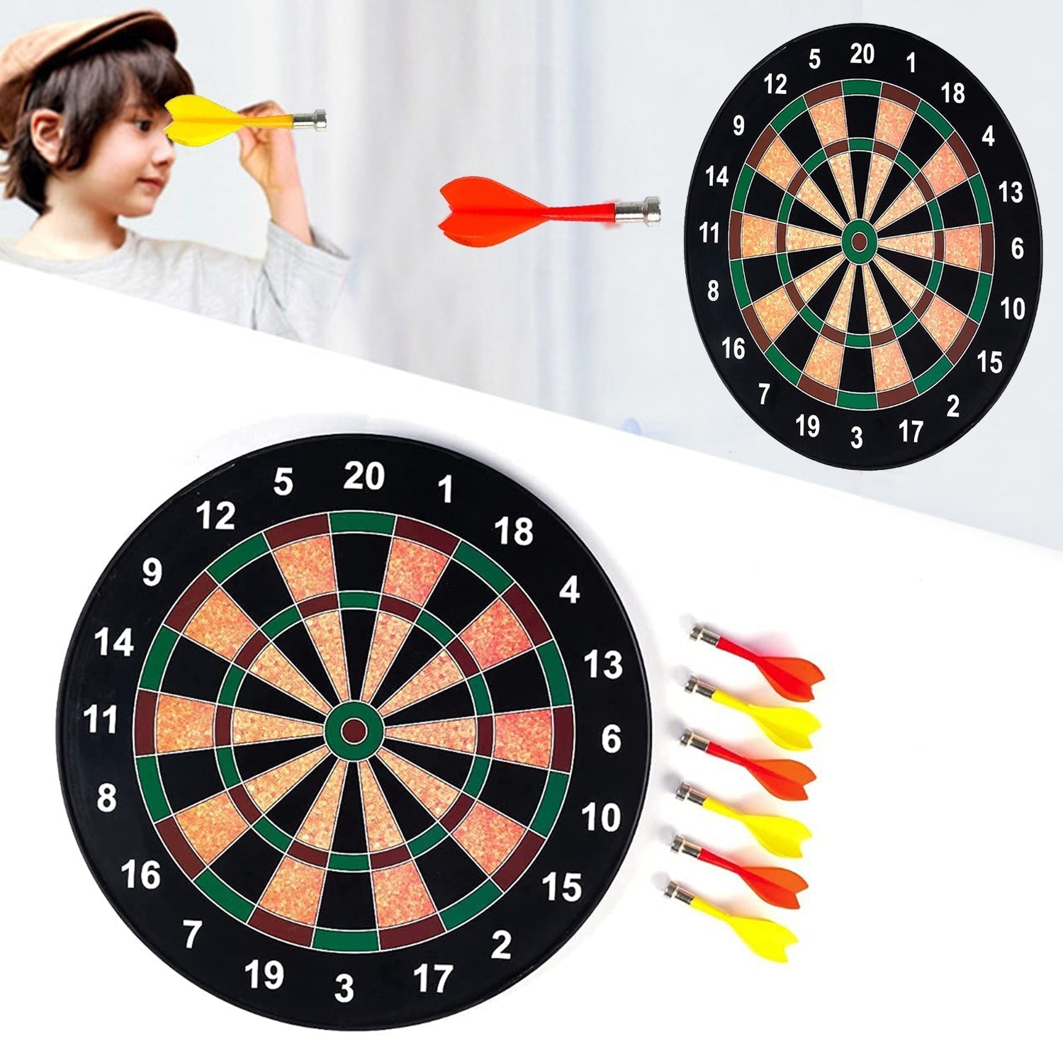 4662 Portable Magnetic Score Dart Board Set DeoDap