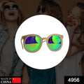 4956 BIG ROUND UNISEX ANTI-REFLECTIVE SUNGLASSES WITH SIMPLE FRAME. DeoDap