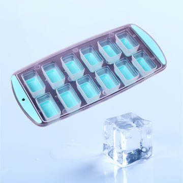 7170   12 Grid Silicon Ice cubes Making Tray Food Grade Square Ice Cube Tray | Easy Release Bottom Silicon Tray DeoDap