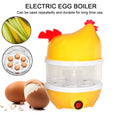 2443 Hen Shape Egg Boiler Home Machine with Tray DeoDap