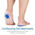 1413 Gel Heel cups Silicon Heel Pad for Heel Ankle Pain DeoDap