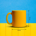 4948 Yellow Coffee Mug With Spoon Ceramic Mugs to Gift your Best Friend Tea Mugs Coffee Mugs Microwave Safe. DeoDap