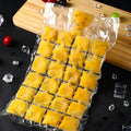 2905 Disposable Ice Cube Bags, Stackable Easy Release Ice Cube Mold Trays Self-Seal Freezing Maker,Cold Ice Pack Cooler Bag for Cocktail Food Wine DeoDap