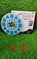 1949 AT49 Wooden Clock Toy and game for kids and babies for playing and enjoying purposes. DeoDap