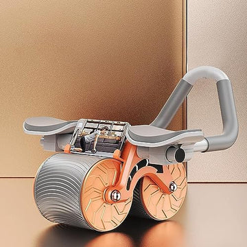 Aara Internationals automatic abdominal rebound wheel Ab Roller Wheel for Abdominal & Core Strength Training, with Knee Pad for Abs Workout, Beginners, and Advanced Abdominal Core Strength Training