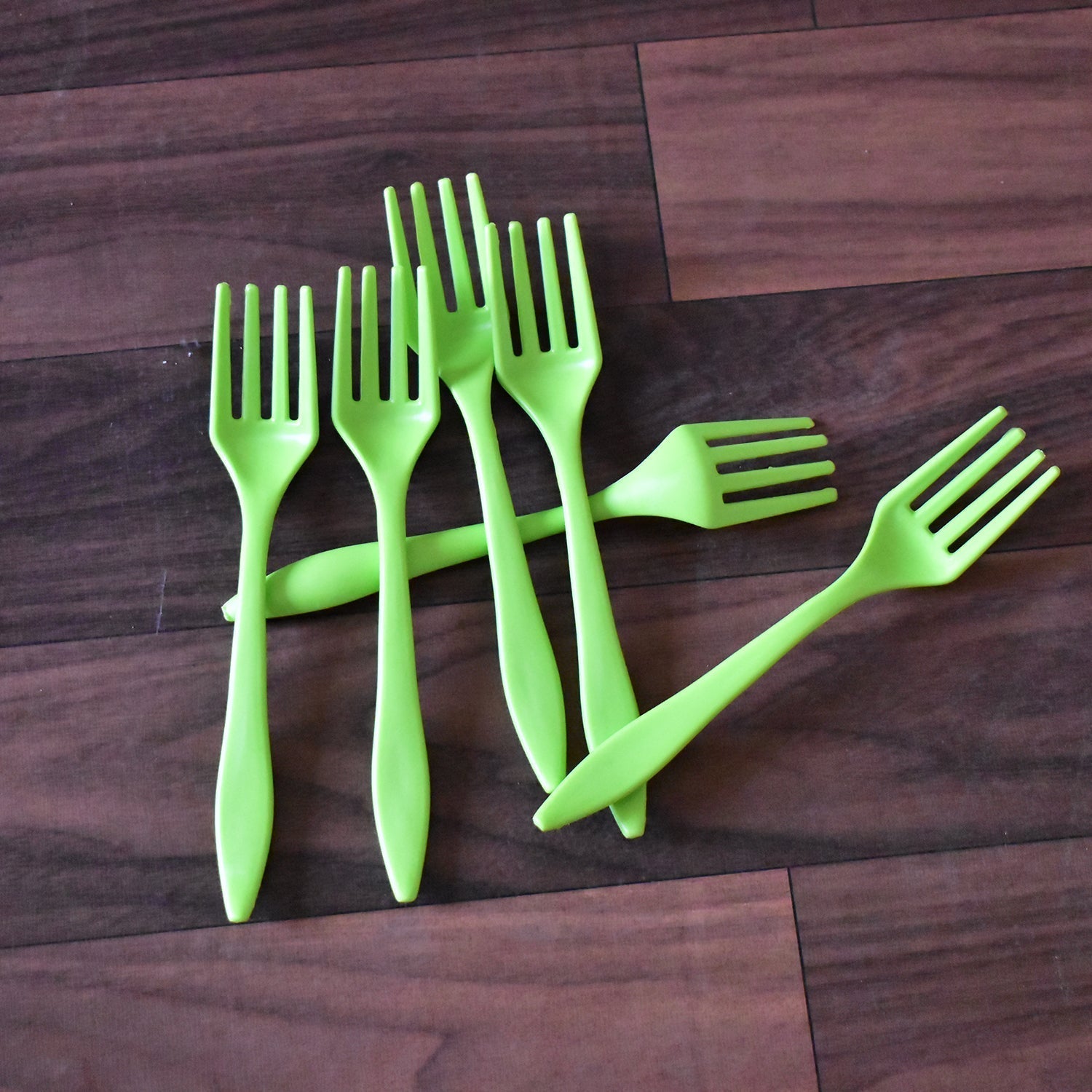 2839 Small plastic 6pc Serving Fork Set for kitchen DeoDap