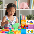 4431 Blocks Set for Kids, Play Fun and Learning Blocks for Kids Games for Children Block Game Puzzles Set Boys, Children (Multicolor, 120 Bricks Blocks) DeoDap