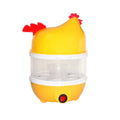 2443 Hen Shape Egg Boiler Home Machine with Tray DeoDap