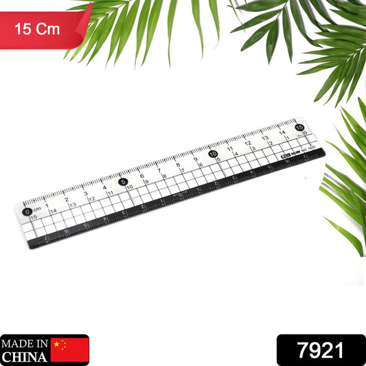 7921  TRANSPARENT RULER, PLASTIC RULERS, FOR SCHOOL CLASSROOM, HOME, OR OFFICE (15 Cm)