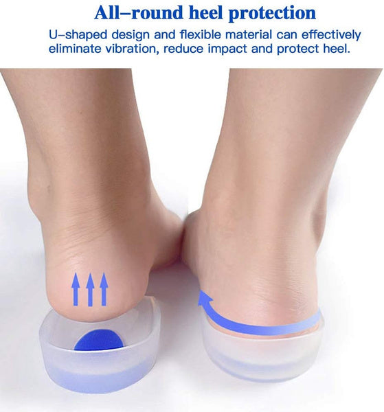 1413 Gel Heel cups Silicon Heel Pad for Heel Ankle Pain DeoDap