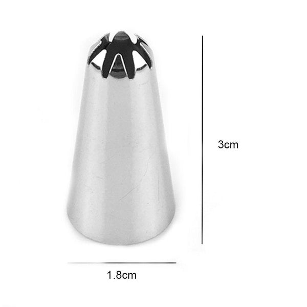 4641 Cake Decorating Stainless Steel Nozzle (12pcs) DeoDap