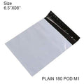 900 Tamper Proof Courier Bags(6.5X08 PLAIN 180 POD M1) - 100 pcs DeoDap