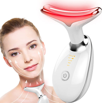 Aara Internationals Neck Face Firming Wrinkle Removal Tool Double Chin Reducer Vibration Massager Skin Rejuvenation Beauty Device for Face and Neck - Face & Neck Lifting Device Chin Lifting Device, Skin Groomer