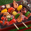 2224 BBQ Tandoor Skewers Grill Sticks for Barbecue (Pack of 12) DeoDap