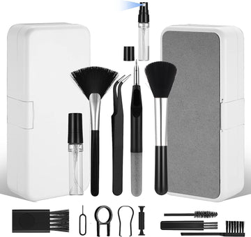 Aara Internationals 18 in 1 Electronic Cleaner Kit with 3 in 1 Cleaning Pen,Laptop Screen Keyboard Cleaning Kit,Computer Cleaning Kit, 18-in-1 Cleaning Kit for Gadgets, Airpods, Mobile, Tablet, Laptop, Computer