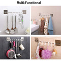 1354 Plastic Sticker Self Adhesive Multipurpose Hanger Hooks DeoDap