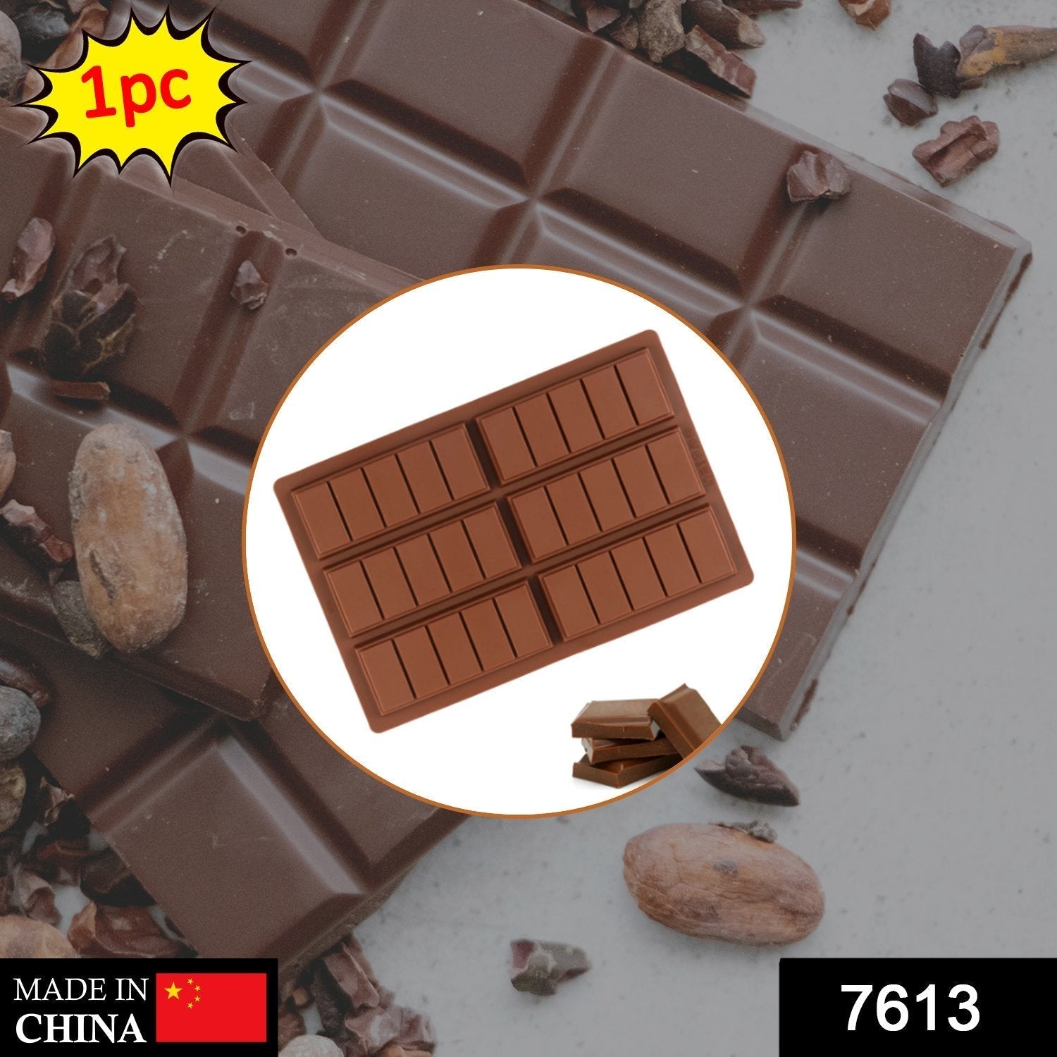 7613 Poly Carbonate Chocolate Bar Moulds PC Mould Clear Hard Candy Mould DeoDap