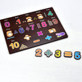 3494 Wooden Counting Number Montessori Educational Pre-School Puzzle Toy for Kids Amd-Deodap