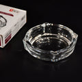 4063 Glass Brunswick Crystal Quality Cigar Cigarette Ashtray Round Tabletop for Home Office Indoor Outdoor Home Decor DeoDap