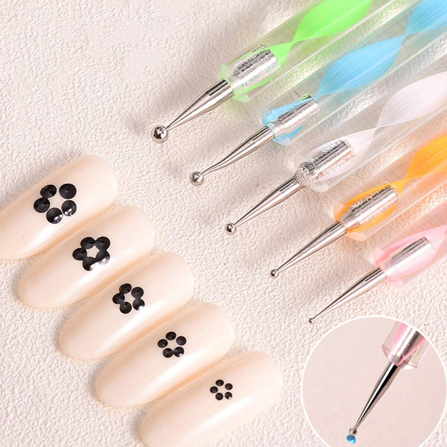 6020 Nail Art Point Pen and Set Used by Women’s and Ladies for Their Fashion Purposes. DeoDap