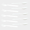 2422 Dinnerware Cutlery Premium Plastic Spoon And Fork Set - 10 pcs DeoDap