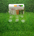 2849 Drinking Glass Juice Glass Water Glass Set of 6 Transparent Glass DeoDap