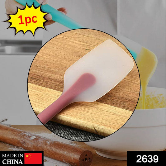 2639 Non-Stick Silicone Spatula Reusable Kitchen for Cooking Multicolor DeoDap