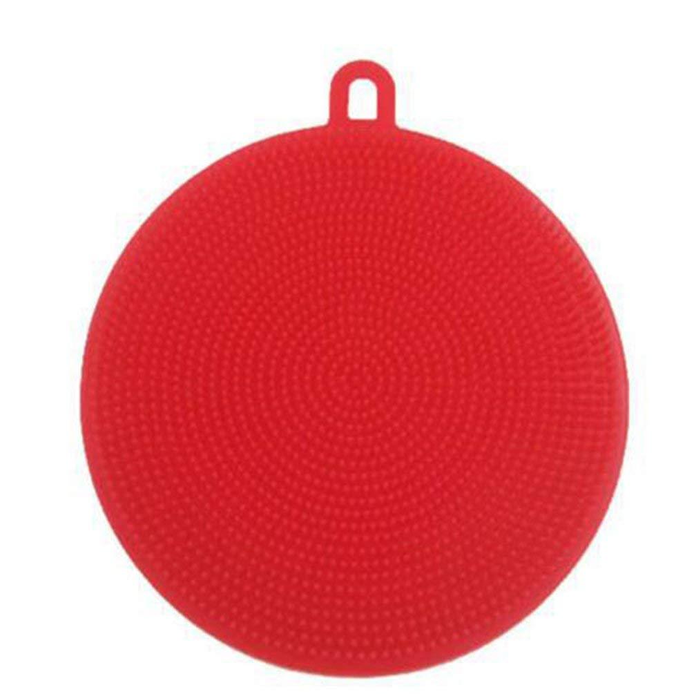 1344 Silicone Dish Scrubber Sponge Mildew Free, Non Stick, Heat Resistant DeoDap