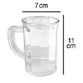 2409 Unbreakable Drinking Plastic Type Glass Set, Beer Mug, Set of 4 PCs, Transparent DeoDap