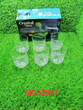 2341 Heavy unbreakable Stylish look fully Transparent Glasses Set 315ml (6pcs) DeoDap