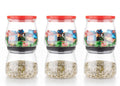 2286 Matka Shaped Jar with Air Tight & Leak Proof Lid (Multicolour) (Set of 6) (900Ml) DeoDap