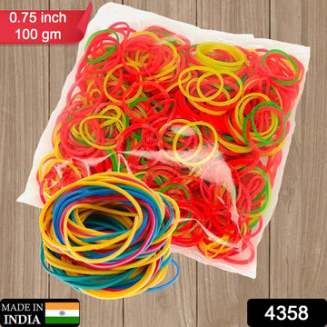 RUBBER BAND FOR OFFICE/HOME AND KITCHEN ACCESSORIES ITEM PRODUCTS, ELASTIC RUBBER BANDS, FLEXIBLE REUSABLE NYLON ELASTIC UNBREAKABLE, FOR STATIONERY, SCHOOL MULTICOLOR